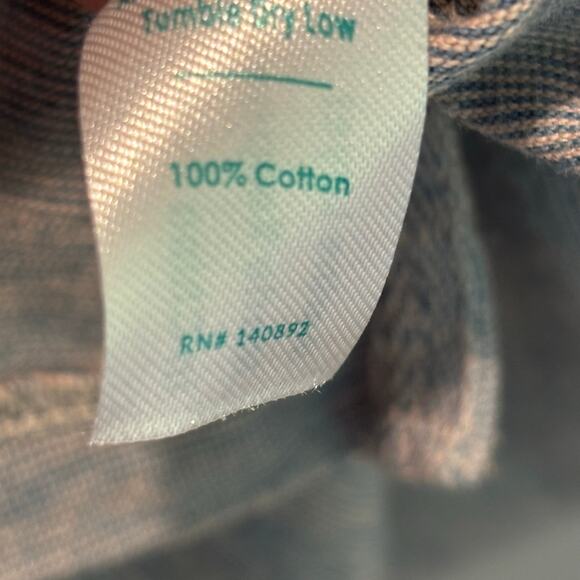 Marine Layer Space Dye Split Neck Short Sleeve Polo Shirt - size M/L - Picture 4 of 6